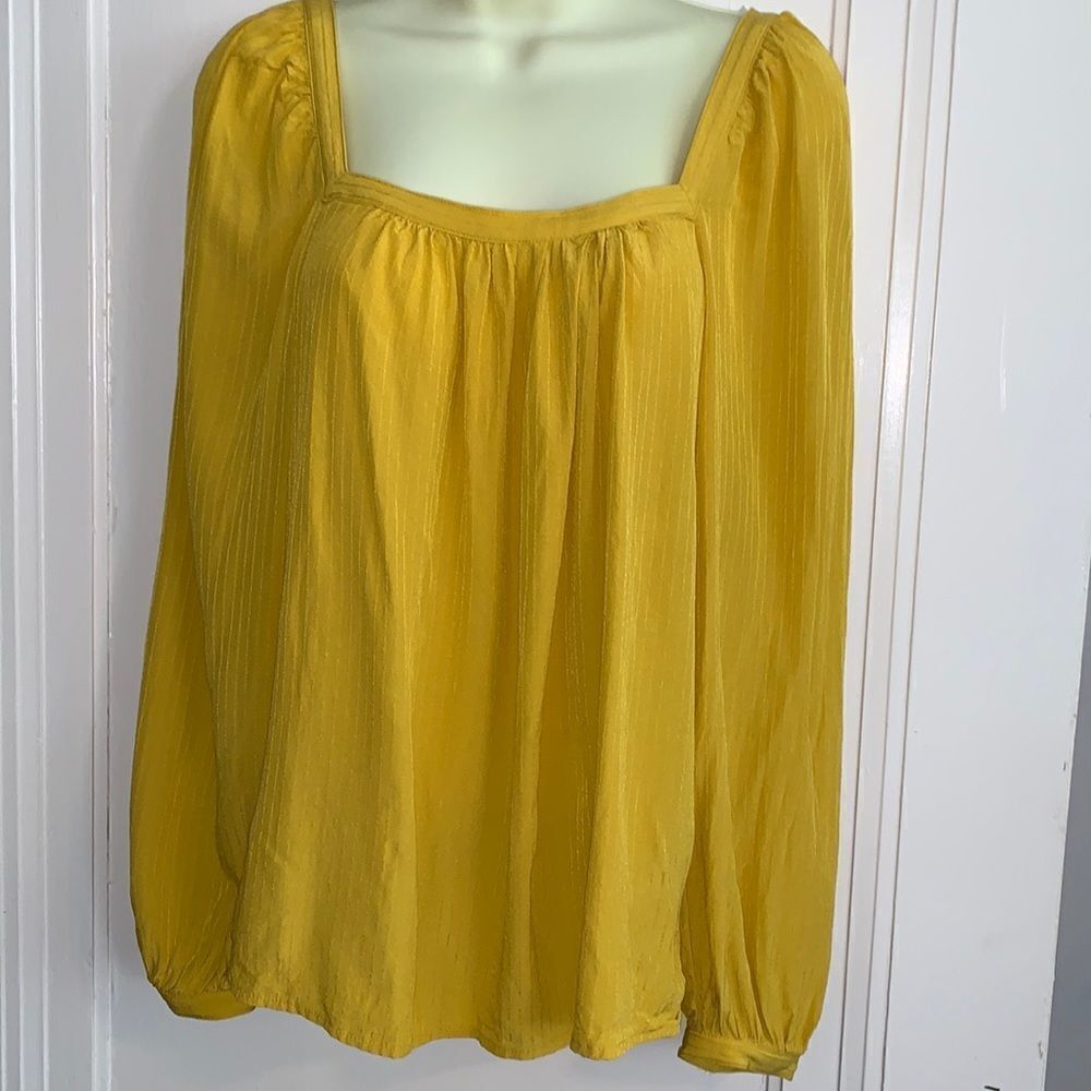 ‎NWOT a new day “summer wheat” blouse